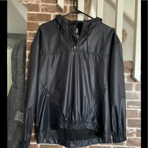 Fabletics high low pullover half zip w hood NWOT